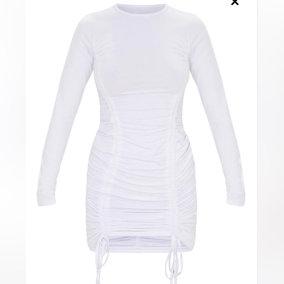 PLT White long sleeve Bodycon dress - Picture 2 of 4